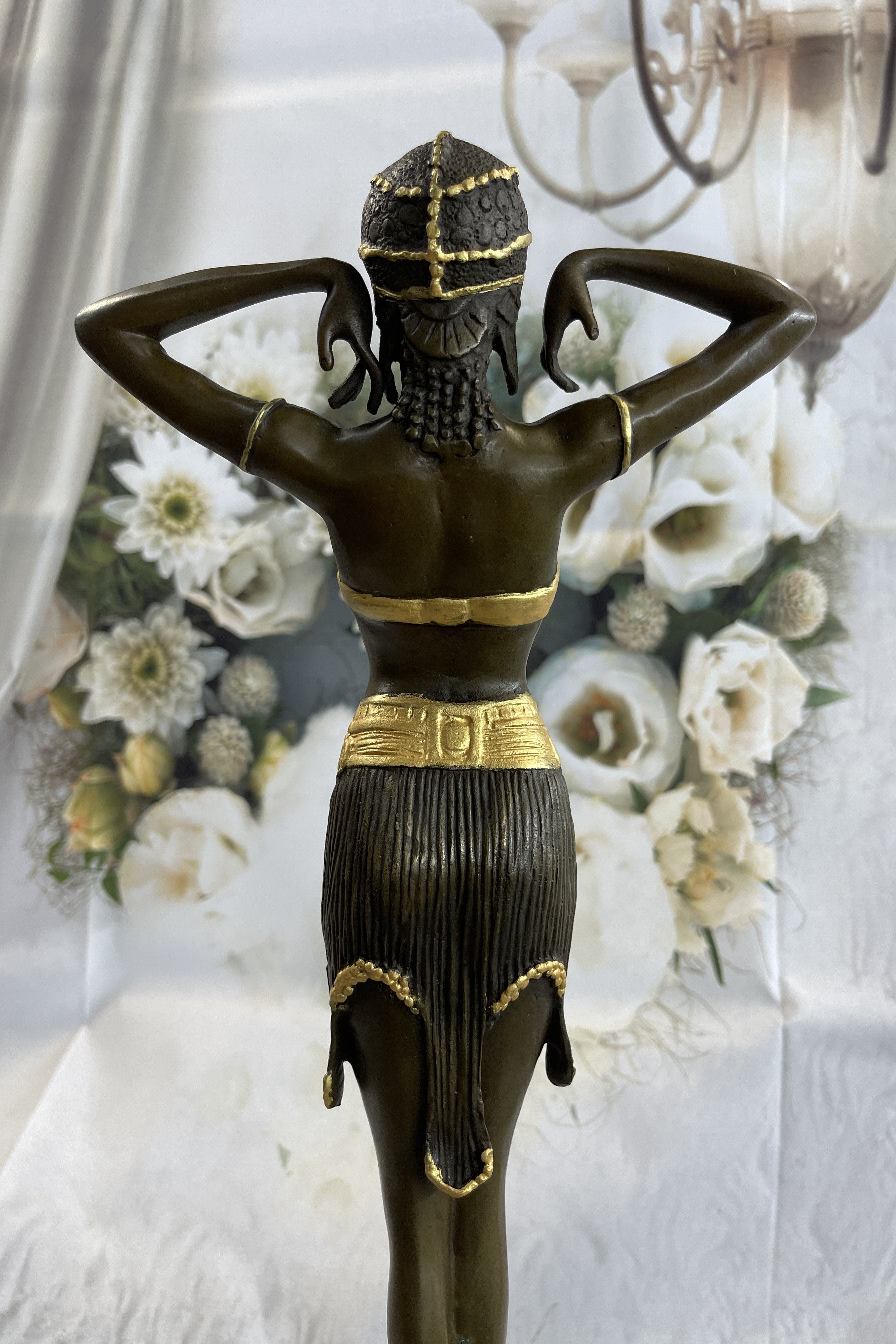Demetre Chiparus ILLUSION OF VIRTUE Art Deco Bronze